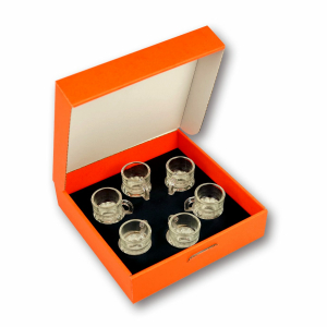 Geschenkset Schnaps-Stamper mit Henkel aus Glas