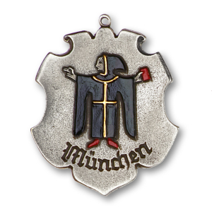 Magnet mit Zinnfigur Wappen klein München