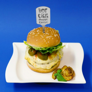 Burgerspieße Tafel 4er-Geschenkset aus Edelstahl