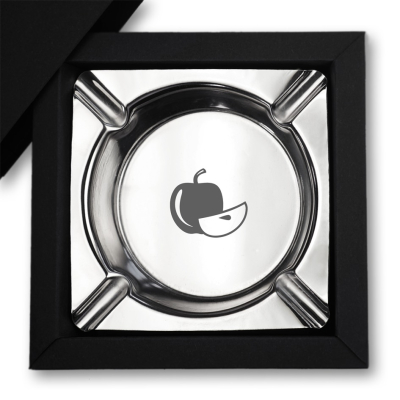 Edelstahl-Aschenbecher "Apfel"