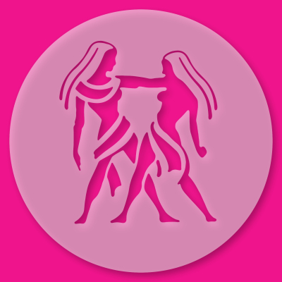 Kuchenschablone Sternzeichen Zwilling