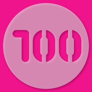 Kuchenschablone Zahl 100