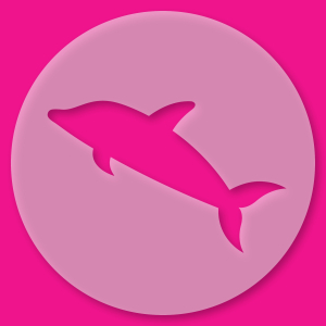 Kuchenschablone Delfin
