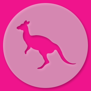 Kuchenschablone Känguru