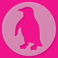 Kuchenschablone Pinguin