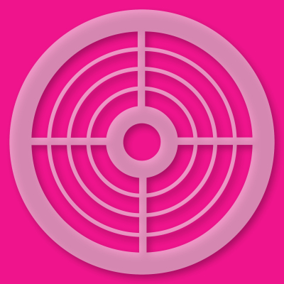 Kuchenschablone Zielscheibe