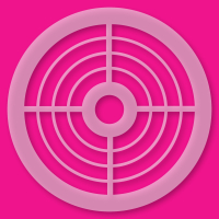 Kuchenschablone Zielscheibe