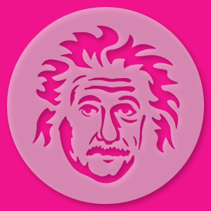 Kuchenschablone Albert Einstein