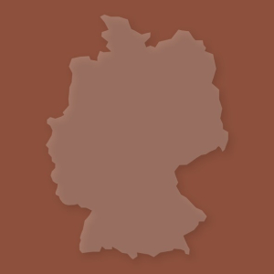 Dekoschablone Deutschland, ca. 134 x 100 mm