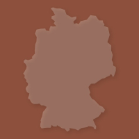 Dekoschablone Deutschland, ca. 134 x 100 mm