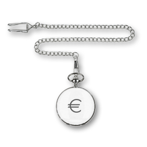 Taschenuhr "Euro" beidseitig zu öffnen