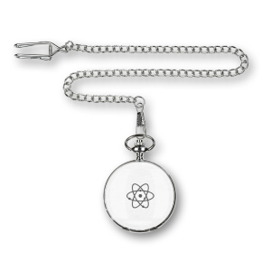 Taschenuhr "Atom" beidseitig zu öffnen