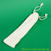 Bambus-Trinkhalme 2er-Set mit Bürste im Beutel