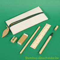 Schreibset Holz im Mäppchen