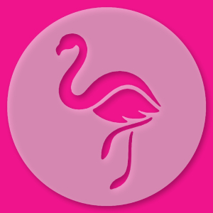 Kuchenschablone Flamingo
