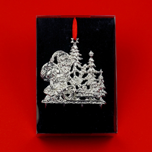 3D-Zinnminiatur Weihnachtsmann mit Geschenken - SilverStylePewter