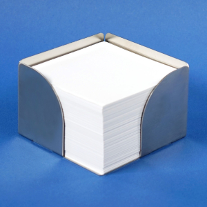 Notizzettelbox 101 aus Edelstahl, inkl. Logogravur...