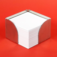 Notizzettelbox 101 aus Edelstahl, inkl. Logogravur (einseitig)