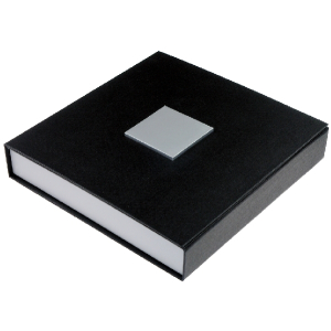 Exklusive Karton-Geschenkverpackung schwarz/silber (16 x...