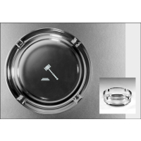 Glas-Aschenbecher "Auktion"