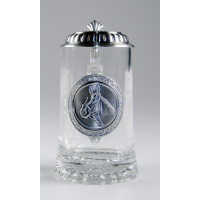 Glas-Bierseidel "Pferdekopf" 