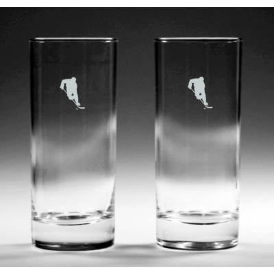2er-Set Longdrinkgläser Eishockeyspieler