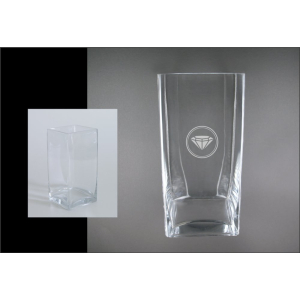 Glasvase Diamant
