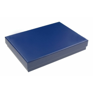 Karton-Geschenkverpackung blau (131 x 93 x 22 mm)