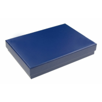 Karton-Geschenkverpackung blau (131 x 93 x 22 mm)