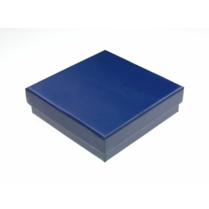 Karton-Geschenkverpackung blau (78 x 78 x 22 mm)