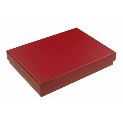 Karton-Geschenkverpackung rot (131 x 93 x 22 mm)