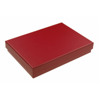 Karton-Geschenkverpackung rot (131 x 93 x 22 mm)