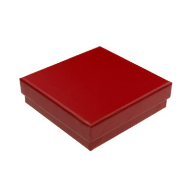 Karton-Geschenkverpackung rot (78 x 78 x 22 mm)