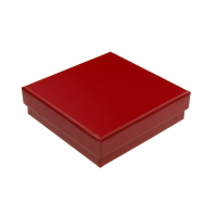 Karton-Geschenkverpackung rot (78 x 78 x 22 mm)