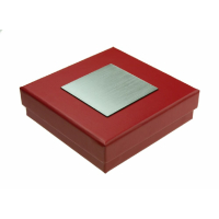 Karton-Geschenkverpackung rot (78 x 78 x 22 mm)