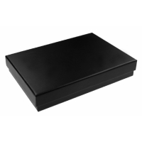 Karton-Geschenkverpackung schwarz (131 x 93 x 22 mm)