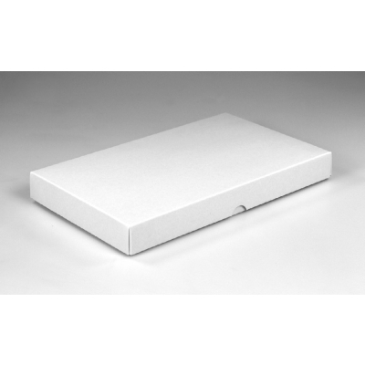 Karton-Stülpdeckelverpackung weiß (265 x 160 x 30 mm)