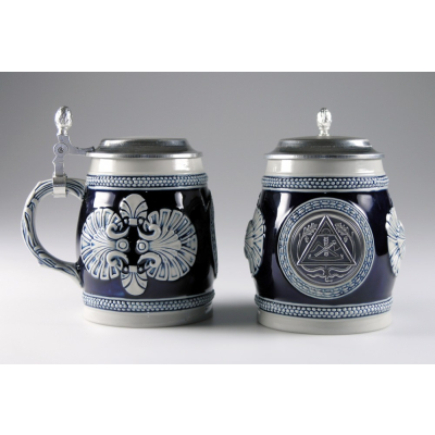 Keramik-Bierkrug blau Zimmermann