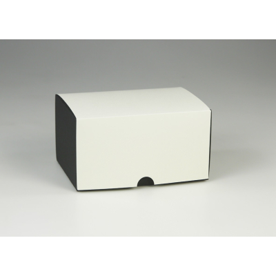 Klappdeckel-Geschenkverpackung zweifarbig 125 x 80 x 80 mm