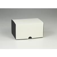 Klappdeckel-Geschenkverpackung zweifarbig 125 x 80 x 80 mm