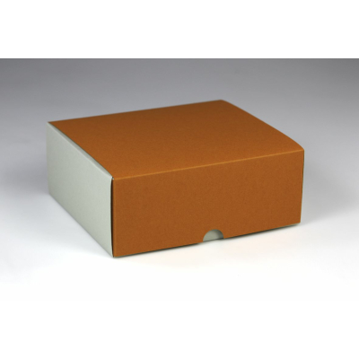 Klappdeckel-Geschenkverpackung zweifarbig 155 x 135 x 70 mm