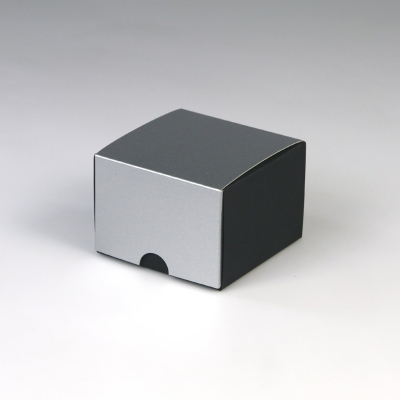 Klappdeckel-Geschenkverpackung zweifarbig 60 x 60 x 60 mm