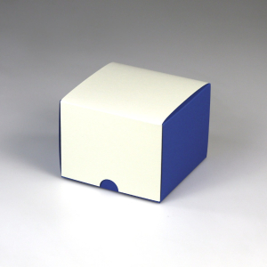Klappdeckel-Geschenkverpackung zweifarbig 80 x 80 x 80 mm
