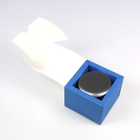 Klappdeckel-Geschenkverpackung zweifarbig 80 x 80 x 80 mm