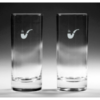 2er-Set Longdrinkgläser "Pfeife"