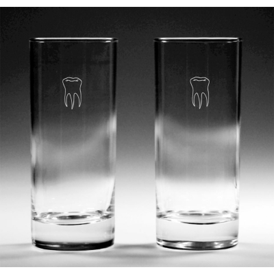 2er-Set Longdrinkgläser Zahn