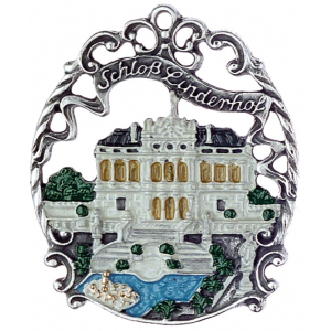 Magnet mit Zinnfigur Städtebild Schloß Linderhof