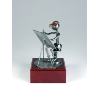 Metall-Skulptur "Architekt"