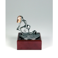 Metall-Skulptur "Fliesenleger"
