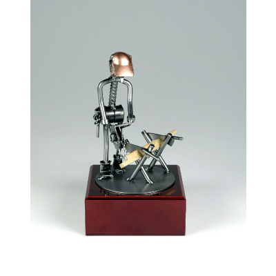 Metall-Skulptur "Zimmermann"